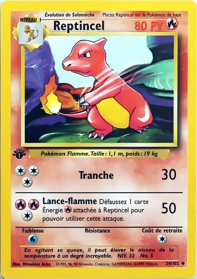 Image de la carte Pokemon Reptincel (Édition 1) 24/102