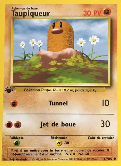 Image de la carte Pokemon Taupiqueur (Édition 1) 47/102