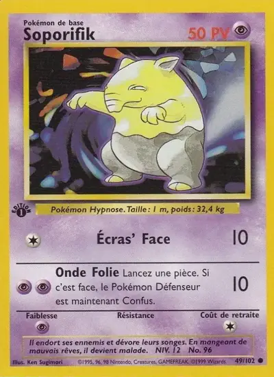 Image de la carte Pokemon Soporifik (Édition 1) 49/102