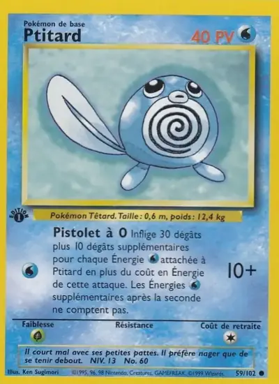 Image de la carte Pokemon Ptitard (Édition 1) 59/102