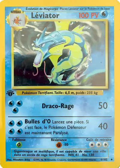 Image de la carte Pokemon Léviator (Édition 1) 6/102