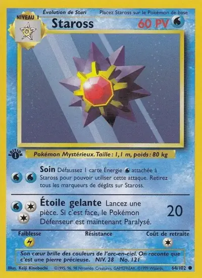 Image de la carte Pokemon Staross (Édition 1) 64/102