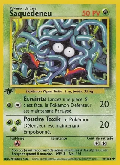Image de la carte Pokemon Saquedeneu (Édition 1) 66/102