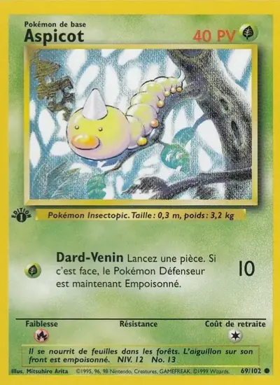 Image de la carte Pokemon Aspicot (Édition 1) 69/102