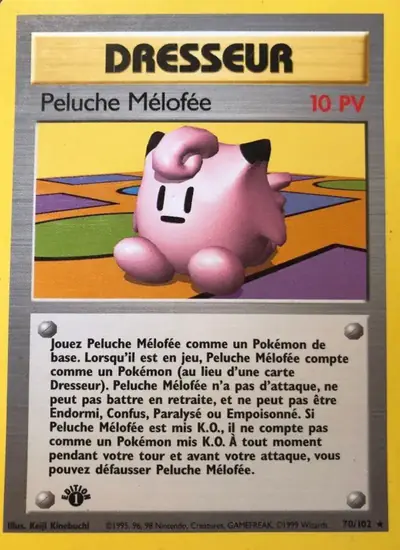Image de la carte Pokemon Peluche Mélofée (Édition 1) 70/102