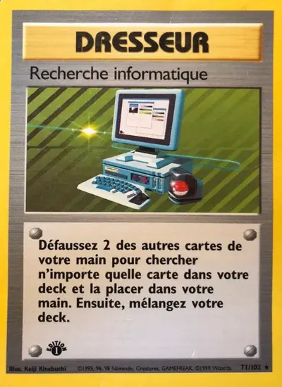 Image de la carte Pokemon Recherche informatique (Édition 1) 71/102