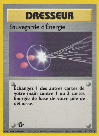 Image de la carte Pokemon Sauvegarde d'Énergie (Édition 1) 81/102