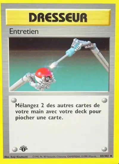 Image de la carte Pokemon Entretien (Édition 1) 83/102