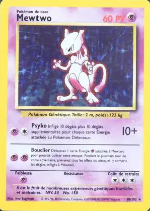 Image de la carte Pokemon Mewtwo 10/102