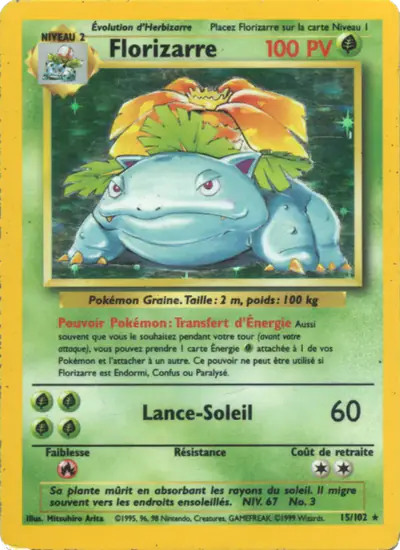 Image de la carte Pokemon Florizarre 15/102