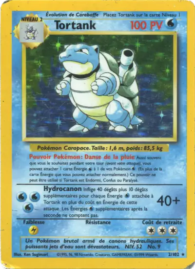 Image de la carte Pokemon Tortank 2/102