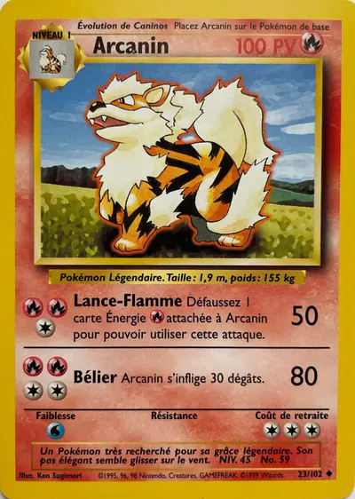 Image de la carte Pokemon Arcanin 23/102