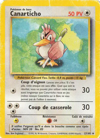 Image de la carte Pokemon Canarticho 27/102