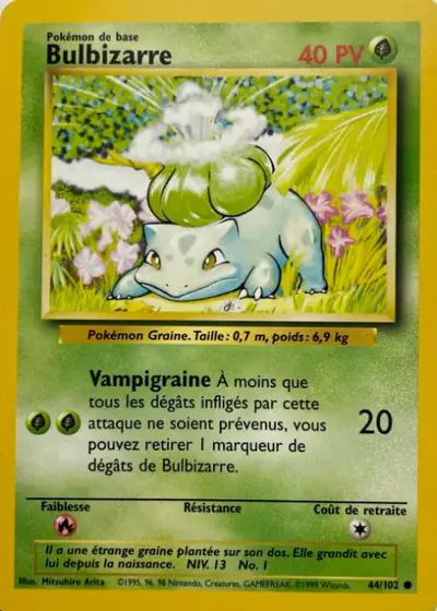 Image de la carte Pokemon Bulbizarre 44/102