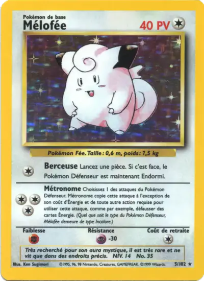 Image de la carte Pokemon Mélofée 5/102