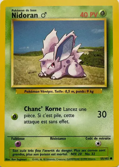 Image de la carte Pokemon Nidoran ♂ 55/102