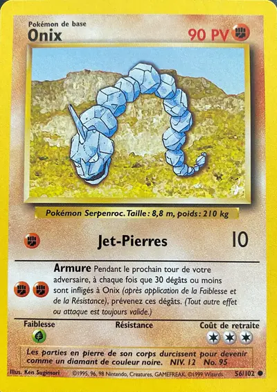 Image de la carte Pokemon Onix 56/102