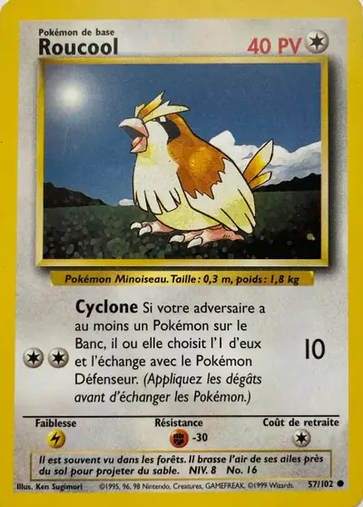 Image de la carte Pokemon Roucool 57/102