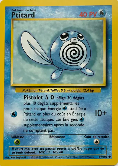 Image de la carte Pokemon Ptitard 59/102