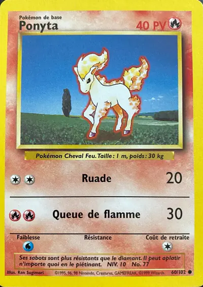 Image de la carte Pokemon Ponyta 60/102