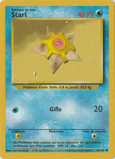 Image de la carte Pokemon Stari 65/102