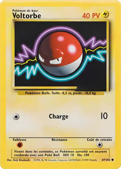 Image de la carte Pokemon Voltorbe 67/102