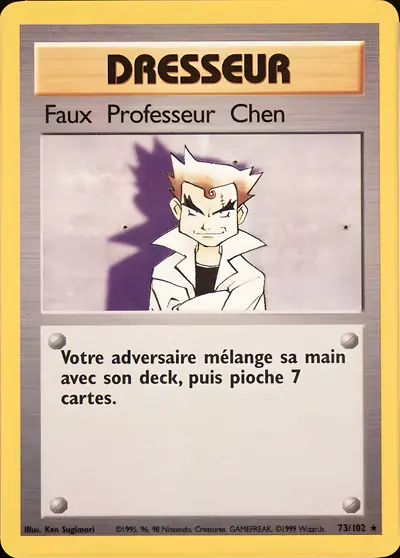 Image de la carte Pokemon Faux Professeur Chen 73/102