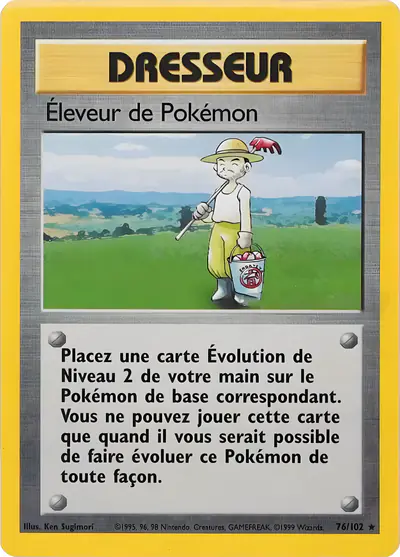 Image de la carte Pokemon Éleveur de Pokémon 76/102