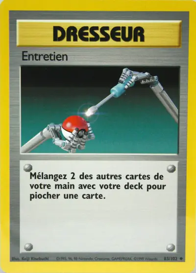 Image de la carte Pokemon Entretien 83/102