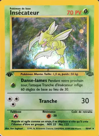 Image de la carte Pokemon Insécateur (Édition 1) 10/64