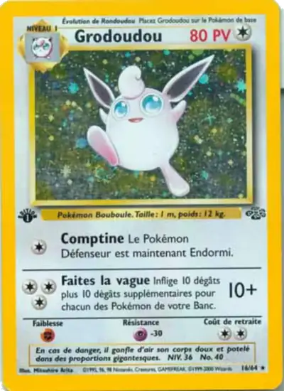 Image de la carte Pokemon Grodoudou (Édition 1) 16/64