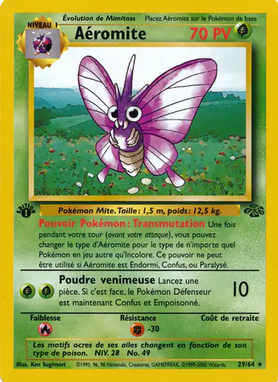 Image de la carte Pokemon Aéromite (Édition 1) 29/64