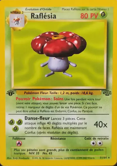 Image de la carte Pokemon Raflésia (Édition 1) 31/64