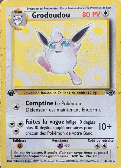 Image de la carte Pokemon Grodoudou (Édition 1) 32/64