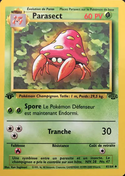 Image de la carte Pokemon Parasect (Édition 1) 41/64