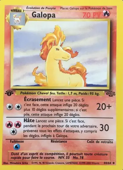 Image de la carte Pokemon Galopa (Édition 1) 44/64