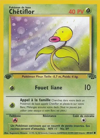 Image de la carte Pokemon Chétiflor (Édition 1) 49/64