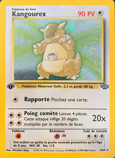 Image de la carte Pokemon Kangourex (Édition 1) 5/64