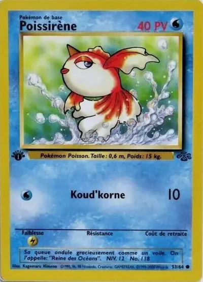 Image de la carte Pokemon Poissirène (Édition 1) 53/64