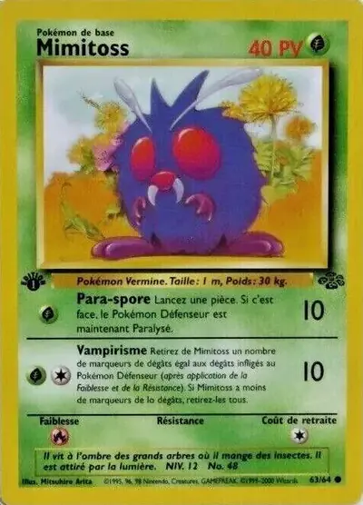 Image de la carte Pokemon Mimitoss (Édition 1) 63/64