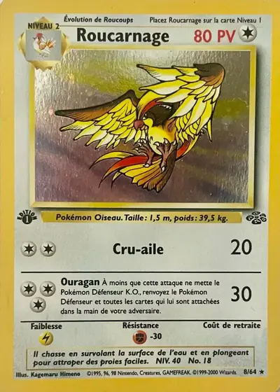 Image de la carte Pokemon Roucarnage (Édition 1) 8/64