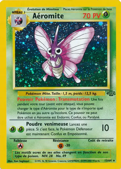Image de la carte Pokemon Aéromite 13/64