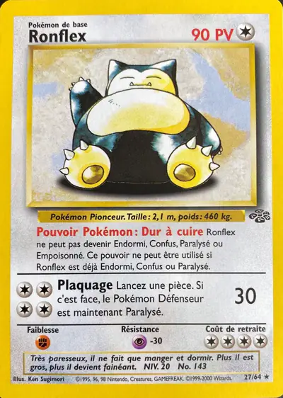Image de la carte Pokemon Ronflex 27/64