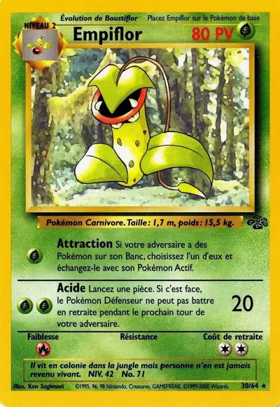 Image de la carte Pokemon Empiflor 30/64