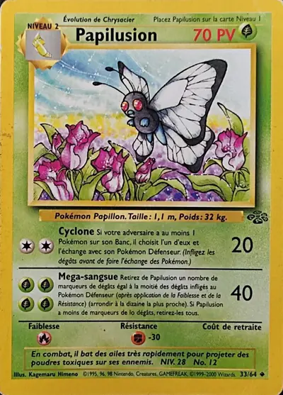 Image de la carte Pokemon Papilusion 33/64