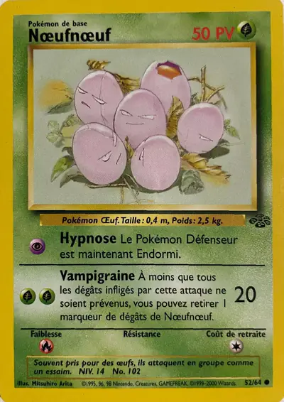 Image de la carte Pokemon Noeunoeuf 52/64