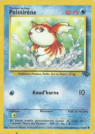 Image de la carte Pokemon Poissirène 53/64