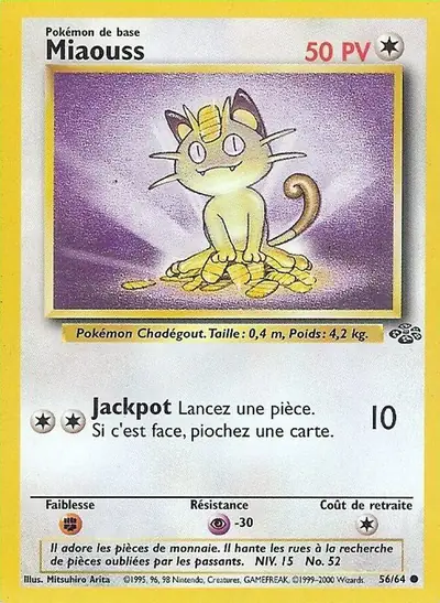 Image de la carte Pokemon Miaouss 56/64