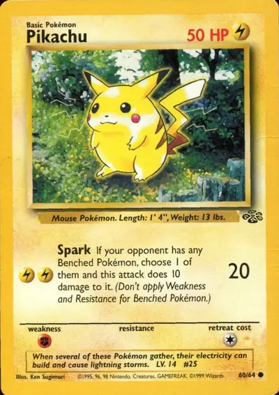 Image de la carte Pokemon Pikachu 60/64