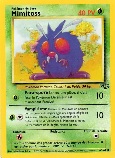 Image de la carte Pokemon Mimitoss 63/64